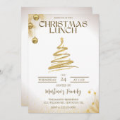Kerst Lunch Uitnodigingen Kerstbrunch (Voorkant / Achterkant)