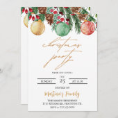 Kerst Lunch Uitnodigingen Kerstbrunch (Voorkant / Achterkant)