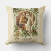 Kerst Maagd Maria St. Joseph bruiloft Kussen (Voorkant)