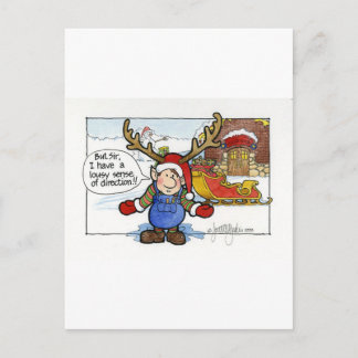 Kerst "maar meneer" Cartoon 2 Feestdagenkaart