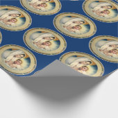 kerst, Madonna en kind Cadeaupapier (Hoek)