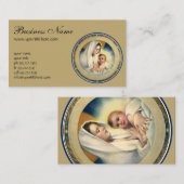 kerst, Madonna en kind Visitekaartje (Voorkant / Achterkant)