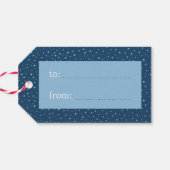 Kerst Magic Red Steam Train Cadeaulabel (Achterkant Horizontaal)