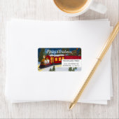 Kerst Magic Red Steam Train Labels (Insitu)