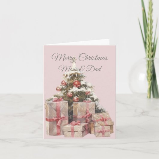 Kerst Mam En Pap Bedankkaart (Voorkant)