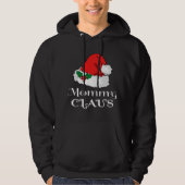 Kerst Mama Claus Matching Pyjama Santa Hat X- Hoodie (Voorkant)