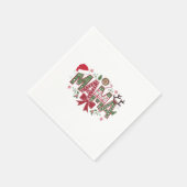 Kerst Mama Coquette Bow Mama Claus Tree Cake Servet (Hoek)