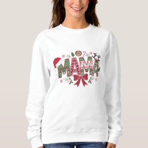 Kerst Mama Coquette Bow Mama Claus Tree Cake Trui