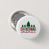 Kerst Mama Ronde Button 3,2 Cm (Voorkant /achterkant)