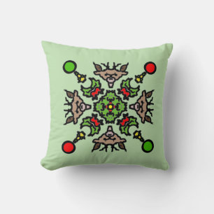 Kerst Mandala Patroon Kussen