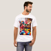 Kerst mannen t-shirts 2025 (Voorkant volledig)