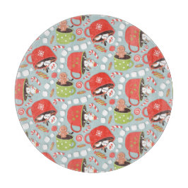 Kerst Marshmallow Snowman Hot Cocoa Snijplank