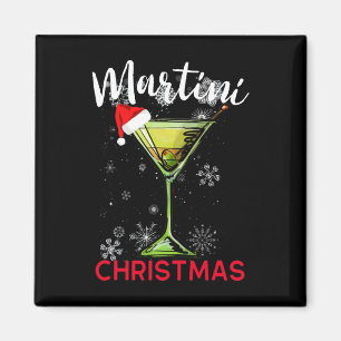 Kerst Martini Staart Happy Hour Pret Drink Cadeau Magneet