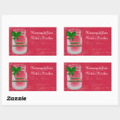 Kerst Mason Jar Labels (Vel)