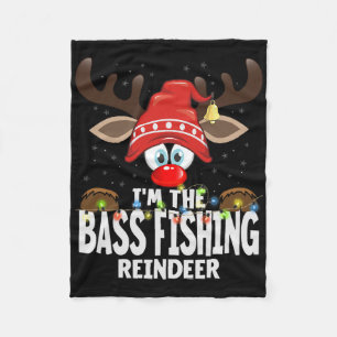Kerst Matching Ik Ben De B Vis Reindeer Fleece Deken