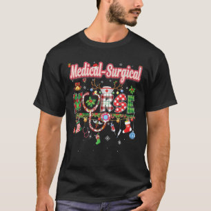 Kerst Medische Chirurgische Verpleegkundige Rendie T-shirt