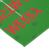 Kerst Meerkat Kerstman Grappige mangoest Tafelkleed (Gekanteld)