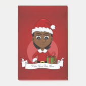Kerst meisje cartoon notities post-it® notes (Voorkant)
