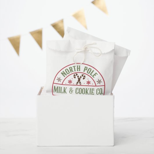 Kerst melk koekjesbedrijf bedankzakje (Feest)