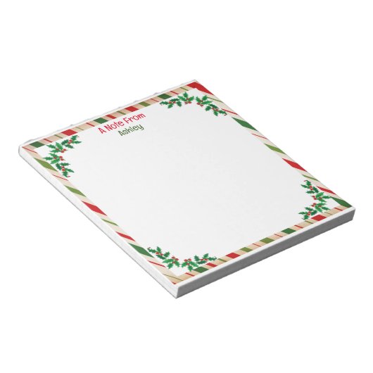 Kerst Memo Pads Notitieblok (Schuin)