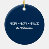  kerst met aangepaste kerst keramisch ornament (Achterkant)