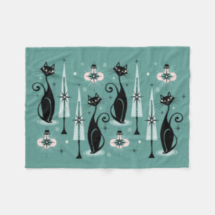 Kerst met atoomkerst in de middeleeuwen ©studioxi fleece deken