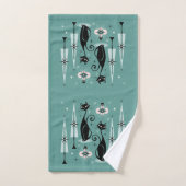 Kerst met atoomkerst in de middeleeuwen ©studioxin bad handdoek (Handdoek)