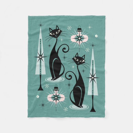 Kerst met atoomkerst in de middeleeuwen ©studioxin fleece deken (Voorkant)
