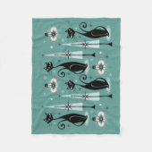 Kerst met atoomkerst in de middeleeuwen ©studioxin fleece deken (Voorkant)