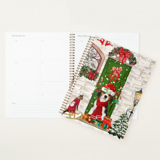 Kerst met Beagle hond Planner (Display)