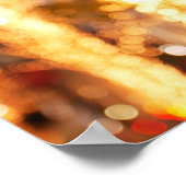 Kerst met champagnebril in de stad poster (Hoek)