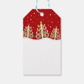 Kerst met dank appreciatie cadeaulabel (Achterkant)