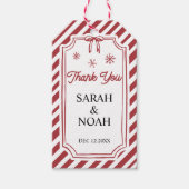 Kerst met dank cadeaulabel (Voorkant)