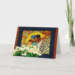 Kerst met de Heilige Familie Feestdagen Kaart