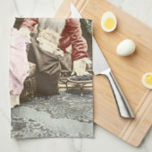 kerst met de kerst van de Creepy Theedoek (Quarter Fold)