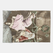 kerst met de kerst van de Creepy Theedoek (Horizontaal)