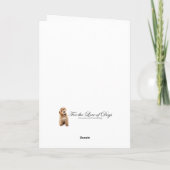 Kerst met Doodle Dog Kaart (Achterkant)