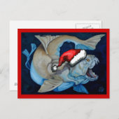 Kerst met Dunkleosteus Feestdagenkaart (Voorkant / Achterkant)