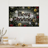 Kerst met glans poster (Keuken)