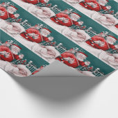 kerst met jaar cadeaupapier (Hoek)