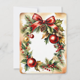 kerst met jaar feestdagenkaart
