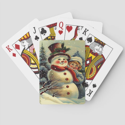 kerst met jaar pokerkaarten (Achterkant)