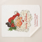  kerst met kerst sherpa deken (Voorkant (horizontaal))