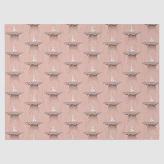 Kerst met kerstmis, roos gouden ster tissuepapier (Voorkant)