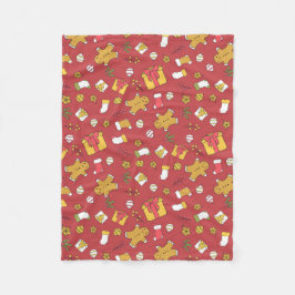 kerst met kussen fleece deken