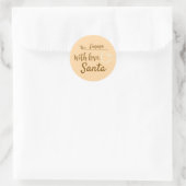 Kerst met liefde van Santa Sticker (Tas)