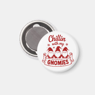 Kerst met mijn Gnomies - Kerstmis Magneet