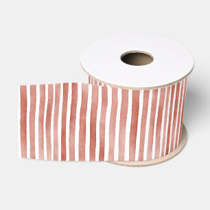 Kerst met rode strepen grosgrain lint