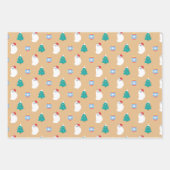  kerst met rolgordel inpakpapier vel (Voorkant)