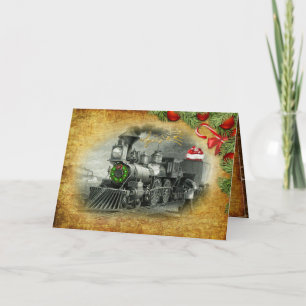 kerst met stuurcabine feestdagen kaart